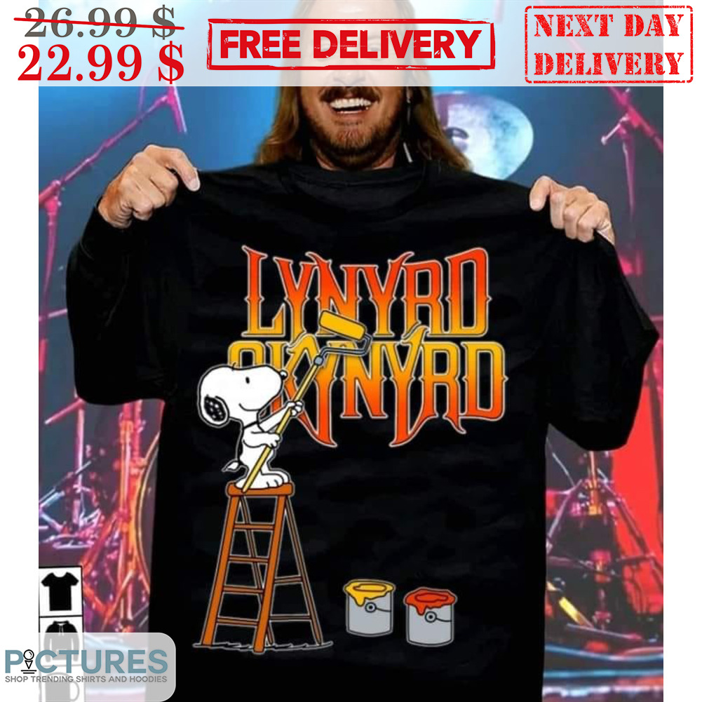 Snoopy Printing Lynyrd Skynyrd Shirt