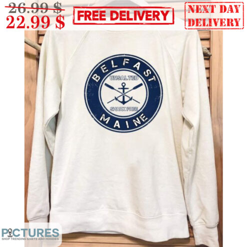 Anchor Belfast Maine Unsalted Shark Free Vintage Shirt