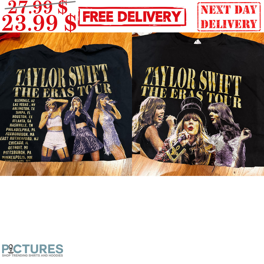 Taylor Swift's The Eras Tour Glendale AZ Las Vegas NV Arlington TX Atlanta GA Nashville TN Philadelphia PA Shirt