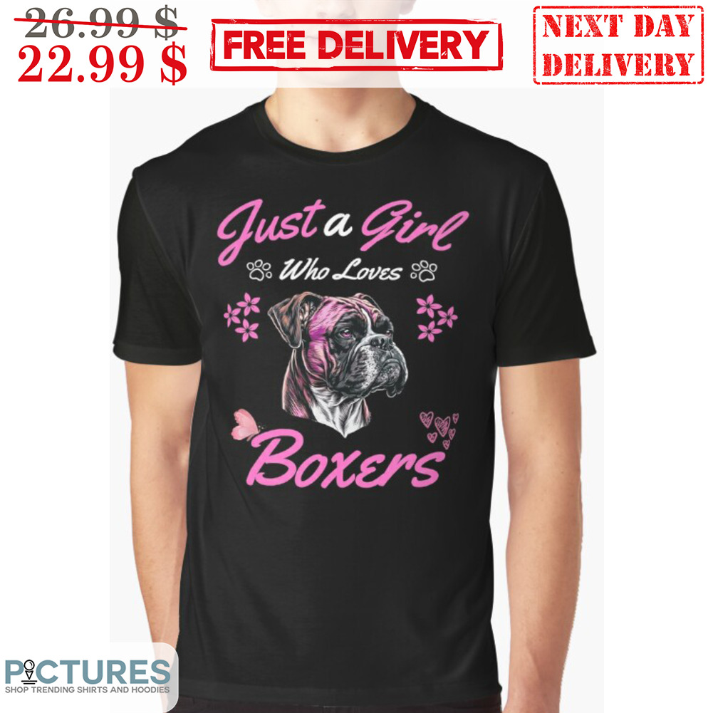 Just a Girl Who Loves Boxers Pug Vintage Shirt