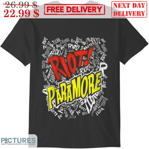 Riot Paramore Rock Band Vintage Shirt