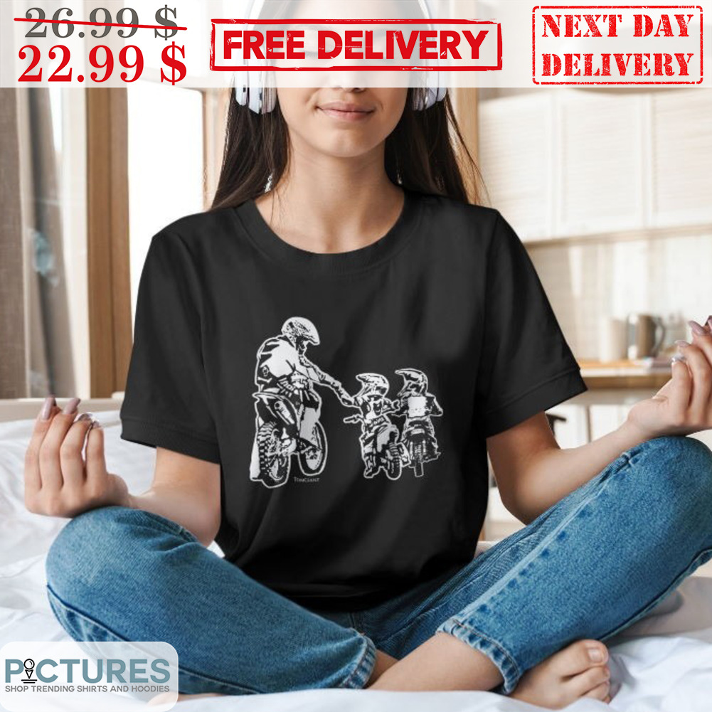 Cool Dad Dirt Bike Father And Son Riding Shirt