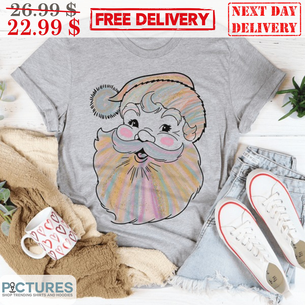 Santa Face Christmas Graphic Shirt