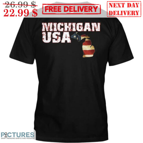 Michigan USA States Vintage Shirt