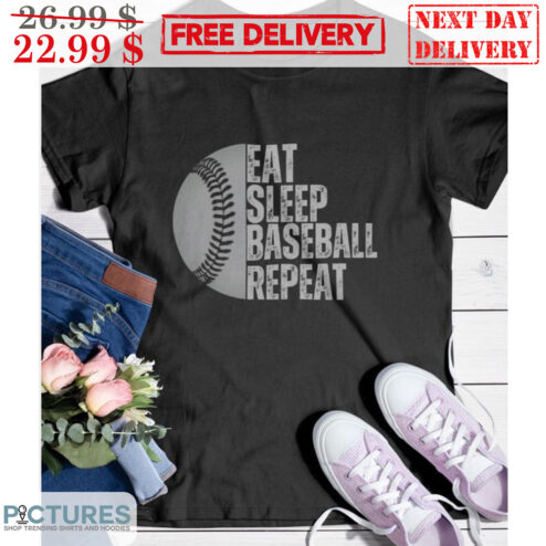 Eat Sleep Baseball Repeat Vintage Shirt