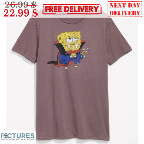 SpongeBob Makeup Vampire Halloween 2023 Shirt