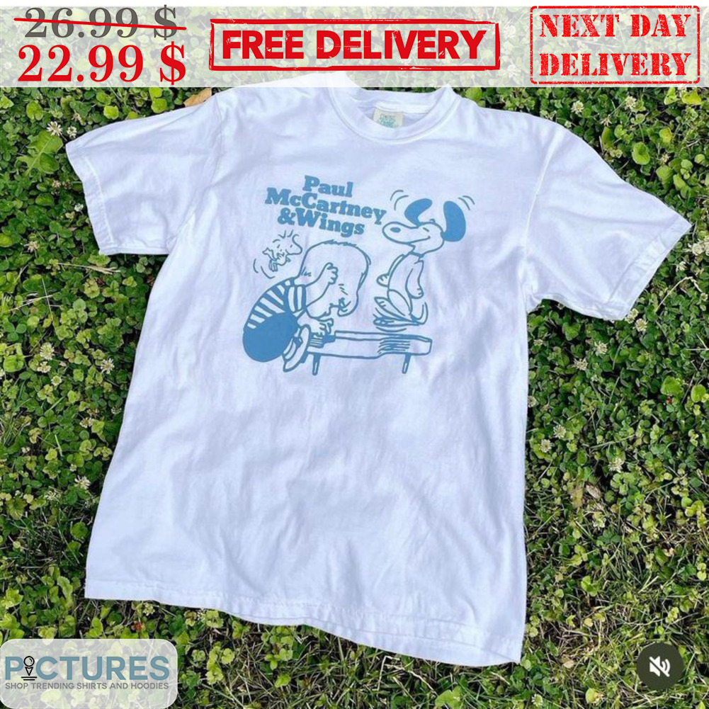 Snoopy Paul McCartney & Wing Shirt