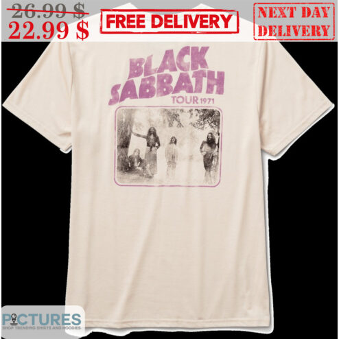 Black Sabbath Tour 1971 Vintage Shirt
