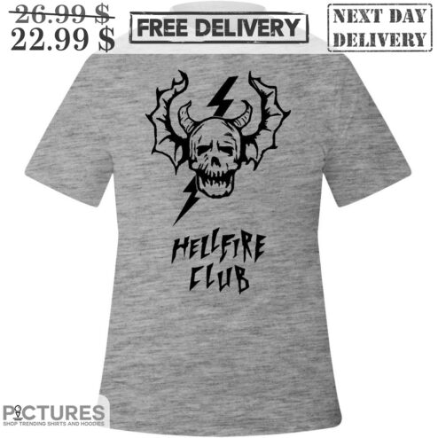 Stranger Things Hellfire Club Skull Shirt