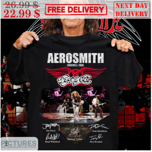 Aerosmith Farewell Tour Peace Out Signature Shirt