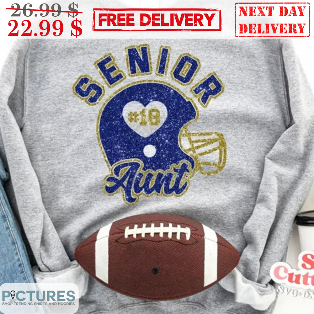 Senior Aunt Football Shirt
