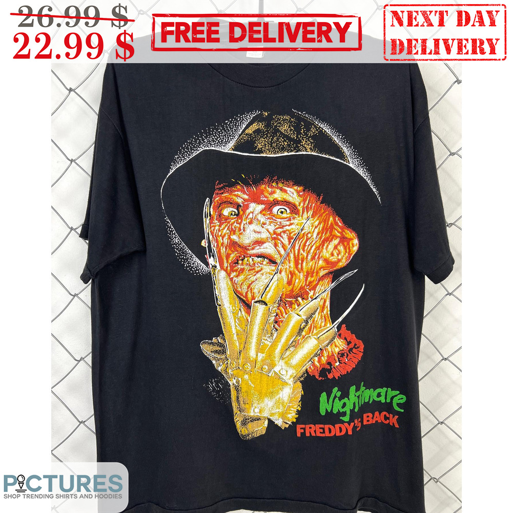 Freddy Krueger Nightmare Freaddy's Back Halloween Horror Character Shirt