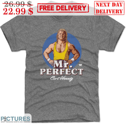 Mr. Perfect Curt Hennig WWE Cartoon Shirt