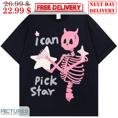 Demon Skeleton I Can Pick Star Shirt