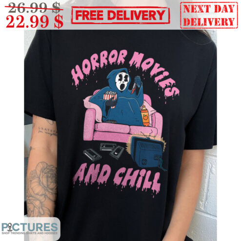 Ghostface Horror Movies And Chill Halloween 2023 Shirt