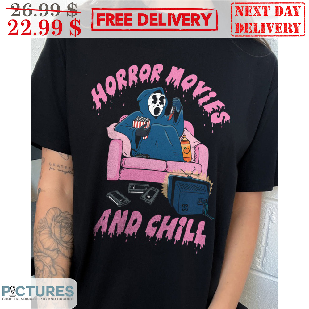 Ghostface Horror Movies And Chill Halloween 2023 Shirt
