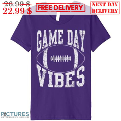 Football Game Day Vibes Vintage Shirt