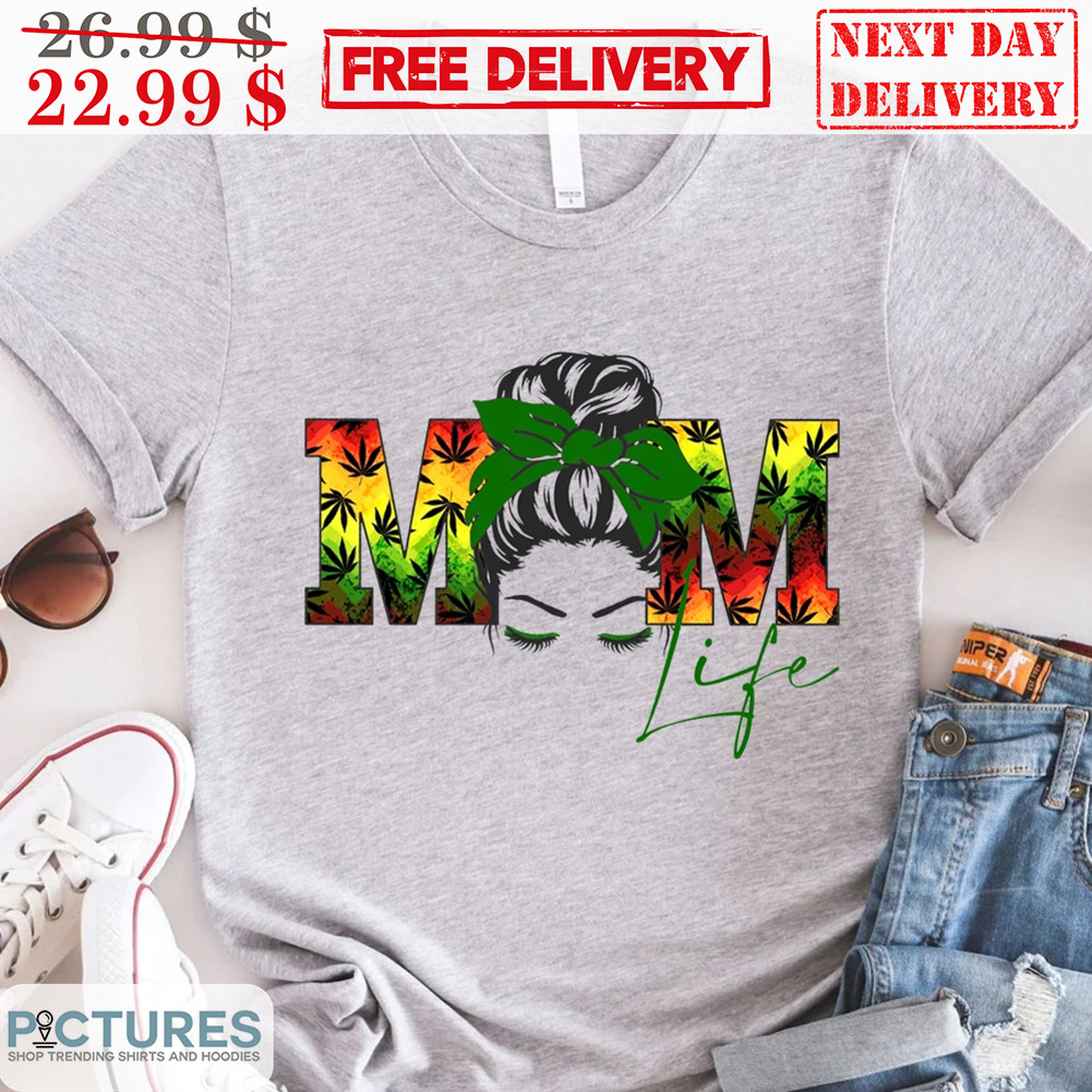 Messy Bun Hair Girl Summer Mom Life Shirt