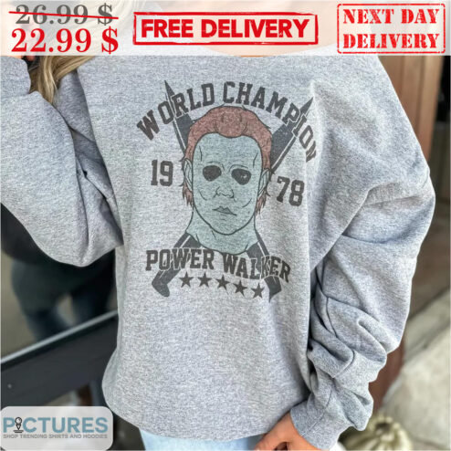 Michael Myers World Champion 1978 Power Walker Vintage Horror Character Shirt