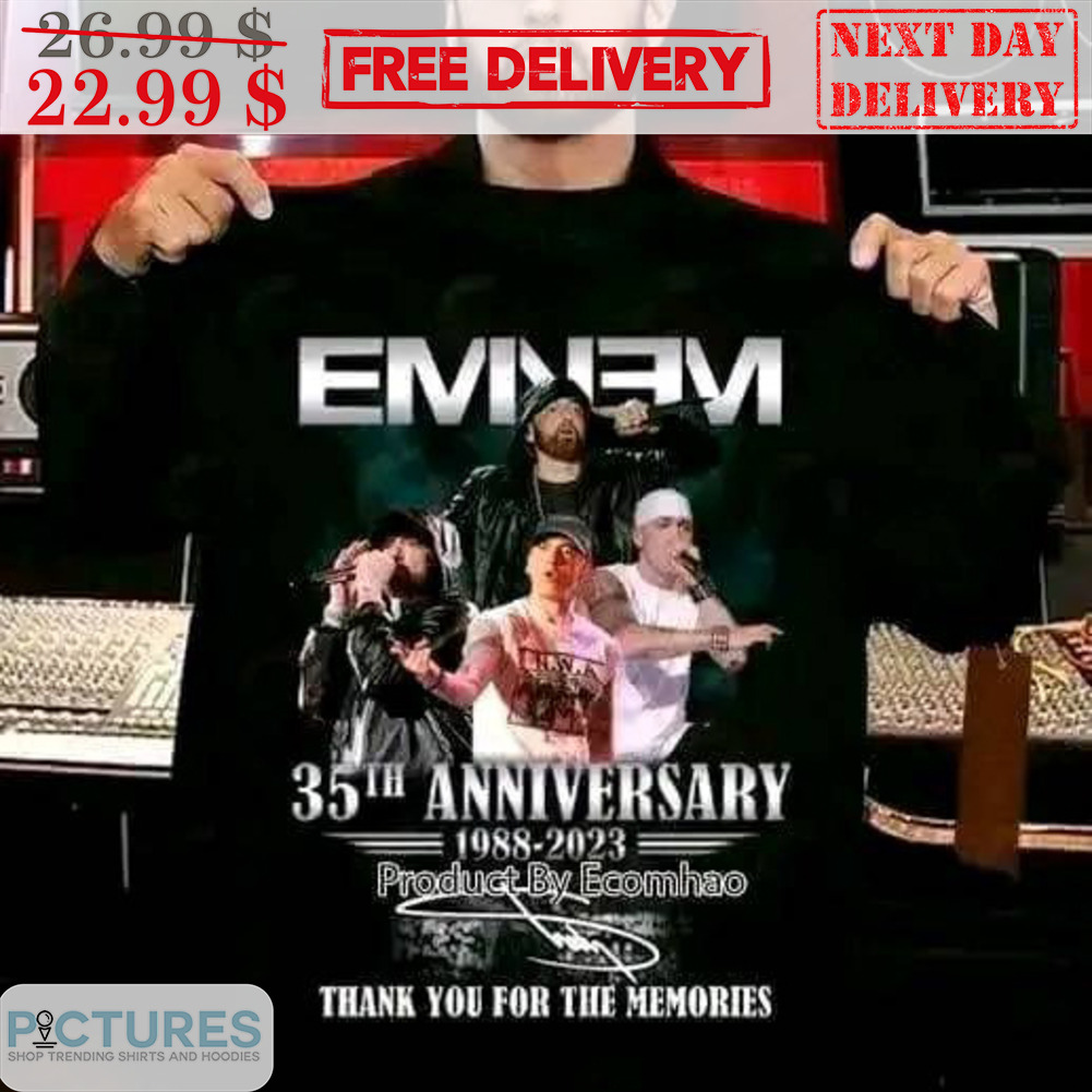 Eminem 35th Anniversary Thank You For The Memories Signature Shirt