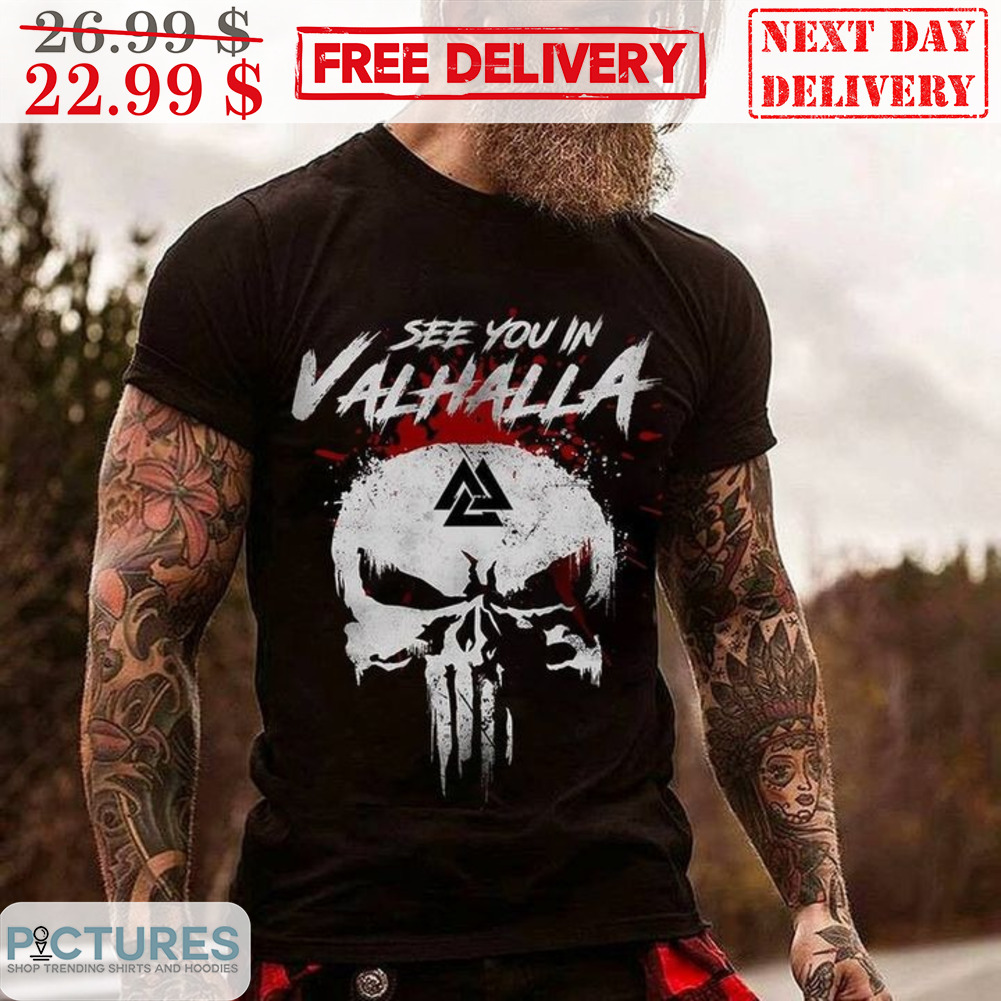 Skull See You In Valhalla Vintage Shirt