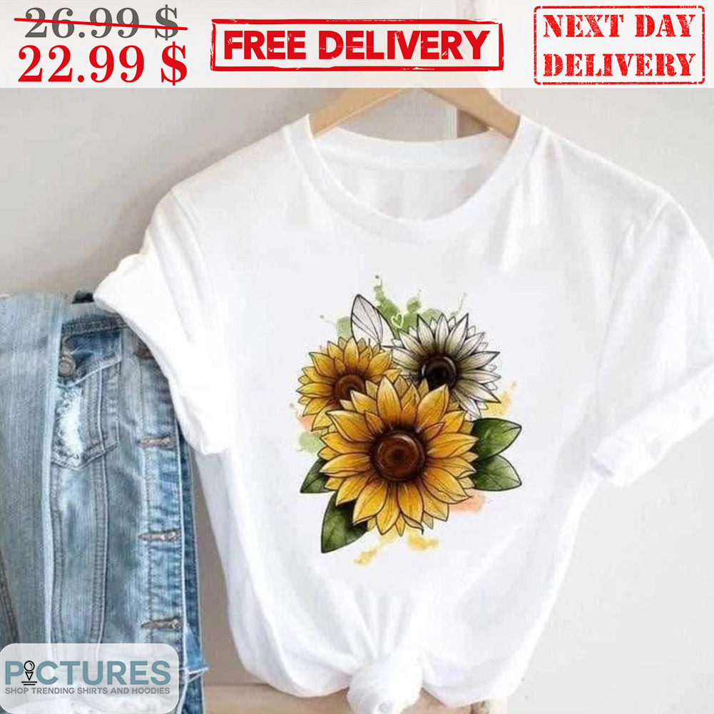 Summer Sunflowers Cute Hippie Vintage Shirt