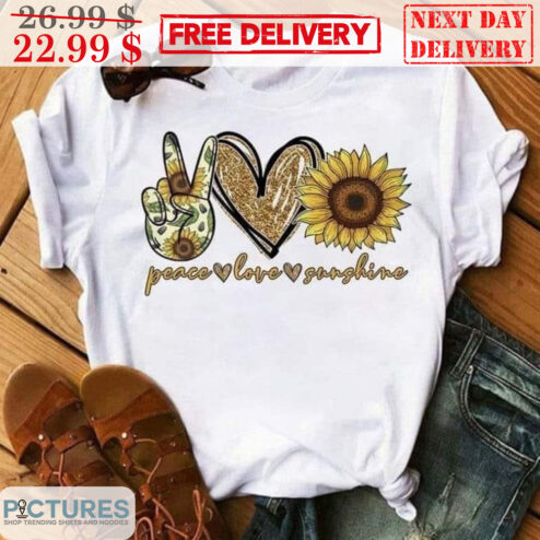 Peace Love Sunshine Sunflower Vintage Shirt