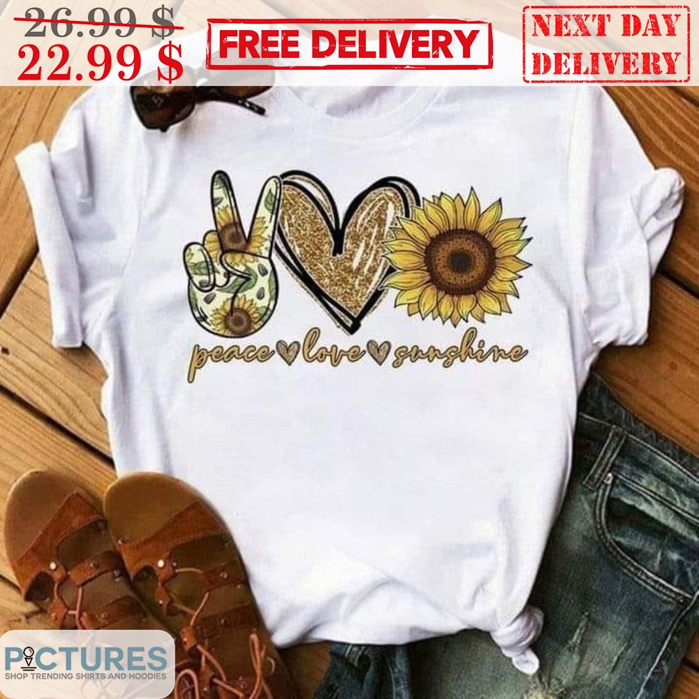 Peace Love Sunshine Sunflower Vintage Shirt