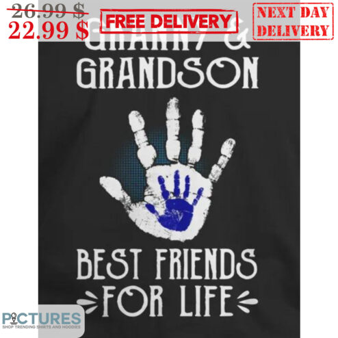 Hand Granny And Grandson Best Friends For Life Shirt