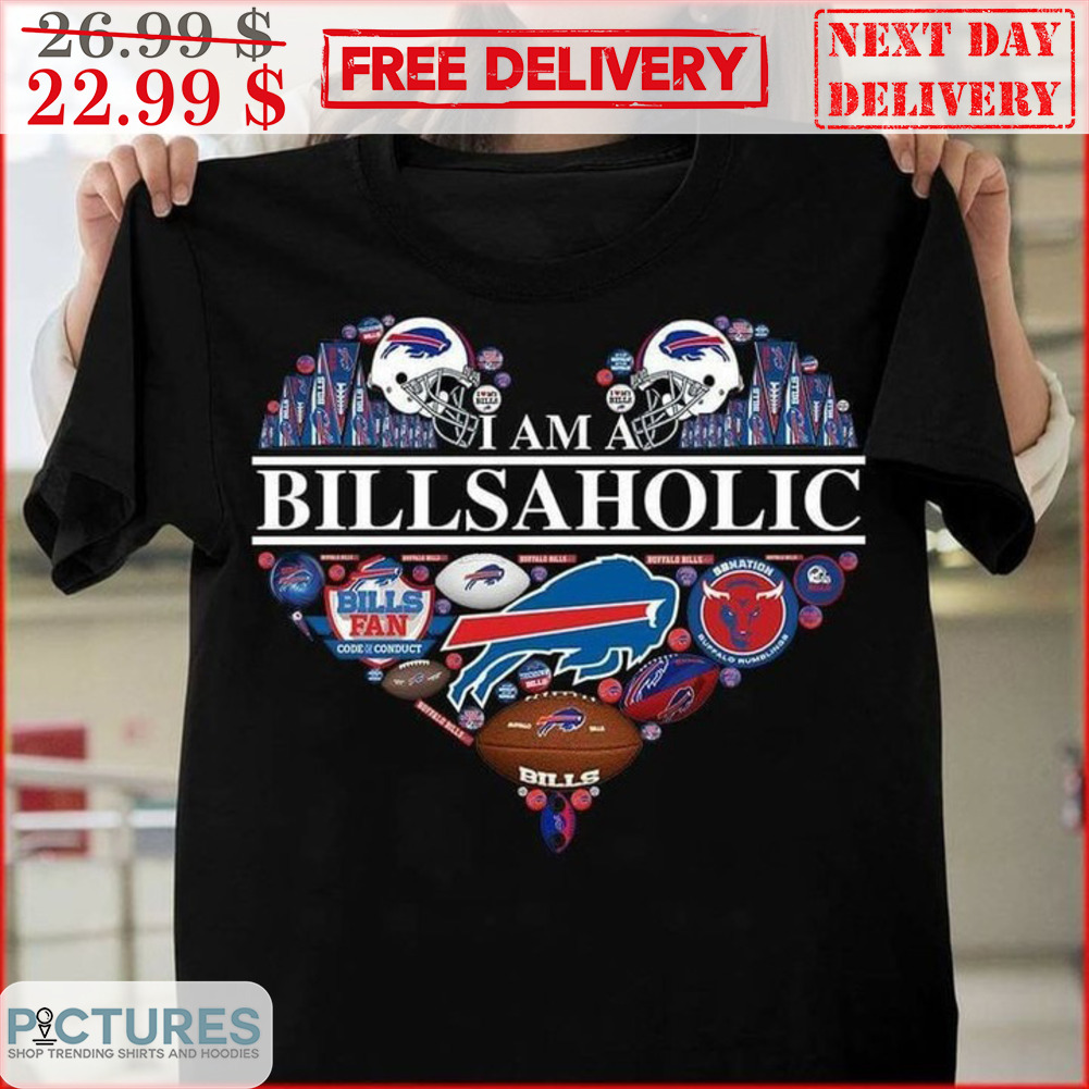 Heart I Am A Bills Aholic Shirt