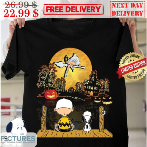 Snoopy & Charlie Brown Witch Moon Halloween Night 2023 Shirt