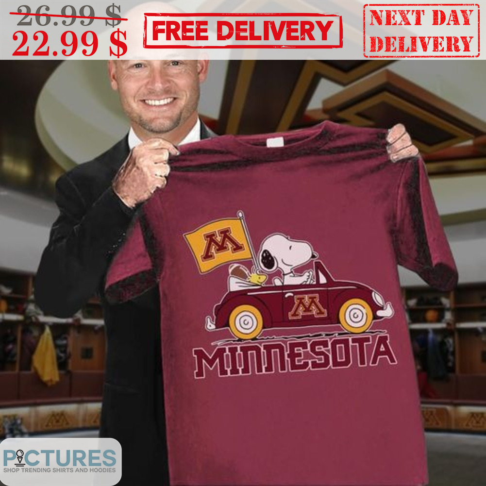 Snoopy Driving Car Minnesota Shirt