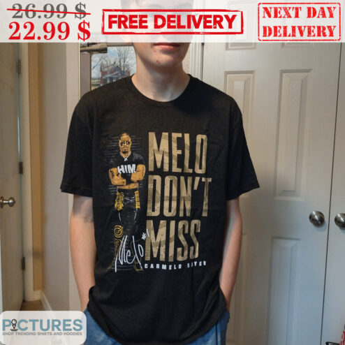 Melo Don't Miss Carmelo Hayes Signature WWE Shirt