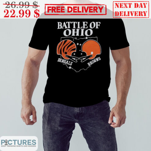 Battle Of Ohio Cincinnati Bengals And Cleveland Browns 2023 Shirt