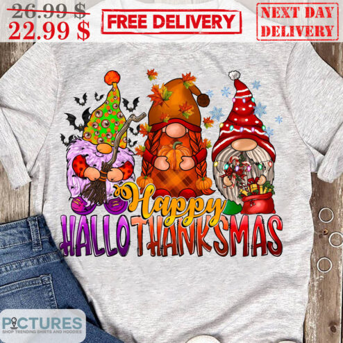 Gnomes Happy Hallo Thanks Mas 2023 Shirt