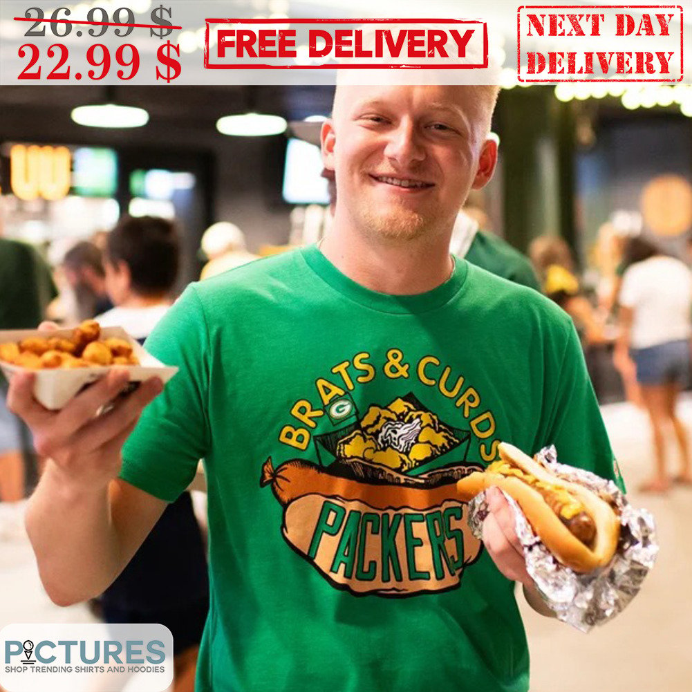 FREE shipping Brats And Curds Packers Green Bay Packers Shirt
