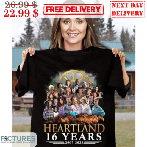 Heartland 16 Years 2007-2023 Characters Thank You For The Memories Shirt