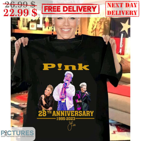 Pink 28th Anniversary 1995-2023 Signature Shirt