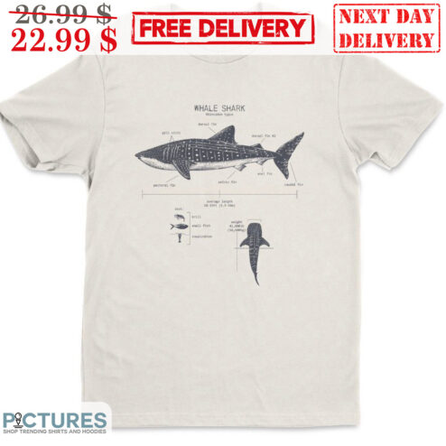 Whale Shark Parts Anatomy Shirt