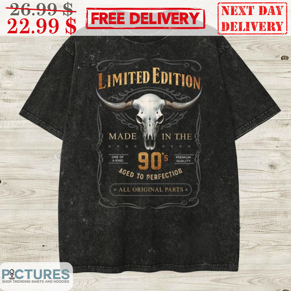 Skull Bull Limited Edition Made In The 90's Aged To Perfection All Original Parts Vintage Shirt