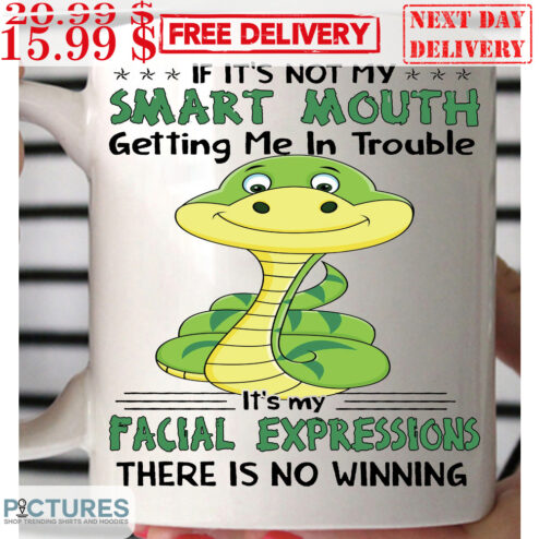 Snake If It's Not My Smart Mouth Getting Me In Trouble It's My Facial Expressions There Is No Winning Mug