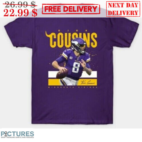 Kirk Cousins Minnesota Vikings Signature NFL Vintage Shirt