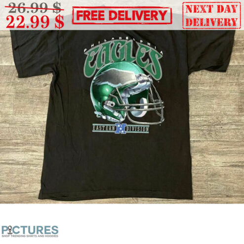 Philadelphia Eagles NFL Eastern Division Helmet Vintage Shirt