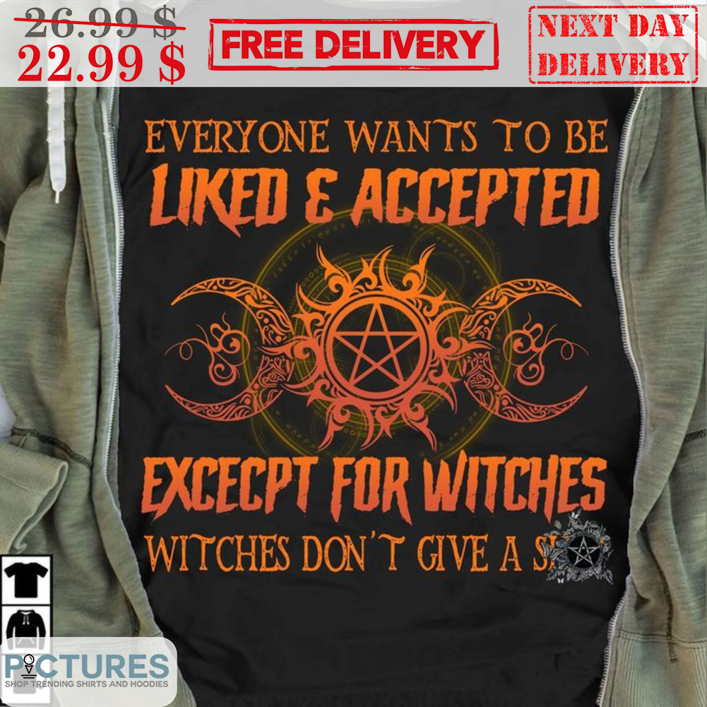 Everyone Wants To Be Liked And Accepted Excecpt For Witches Witches Don't Give A Suck Shirt