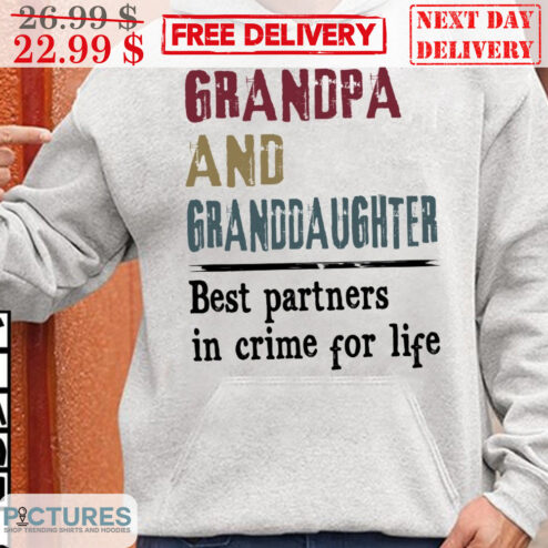 Grandpa And Granddaughter Best Partners In Crime For Life Vintage Shirt