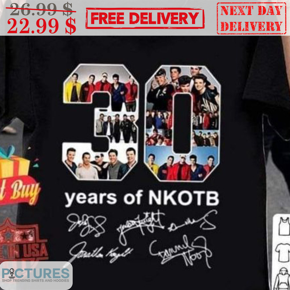30 Years Of NKOTB Signature Thank You For The Memories Shirt