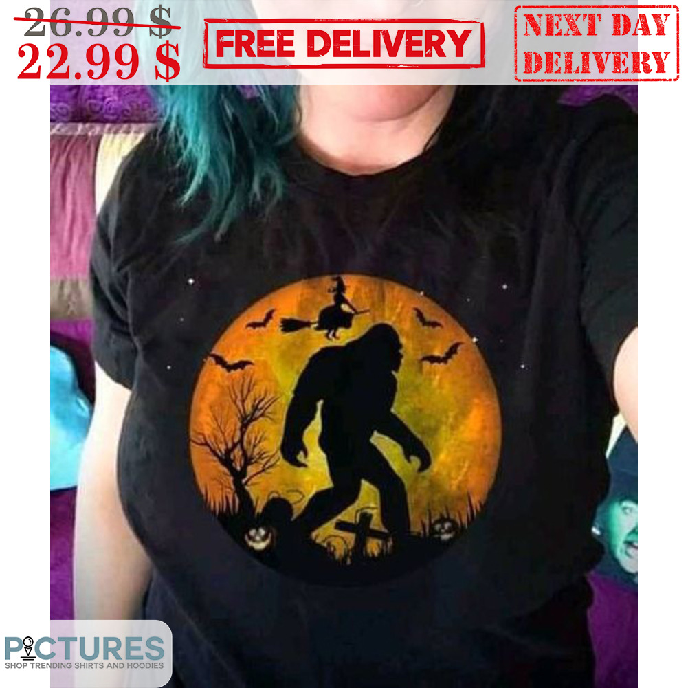 Big Foot Witch Moon Halloween 2023 Shirt