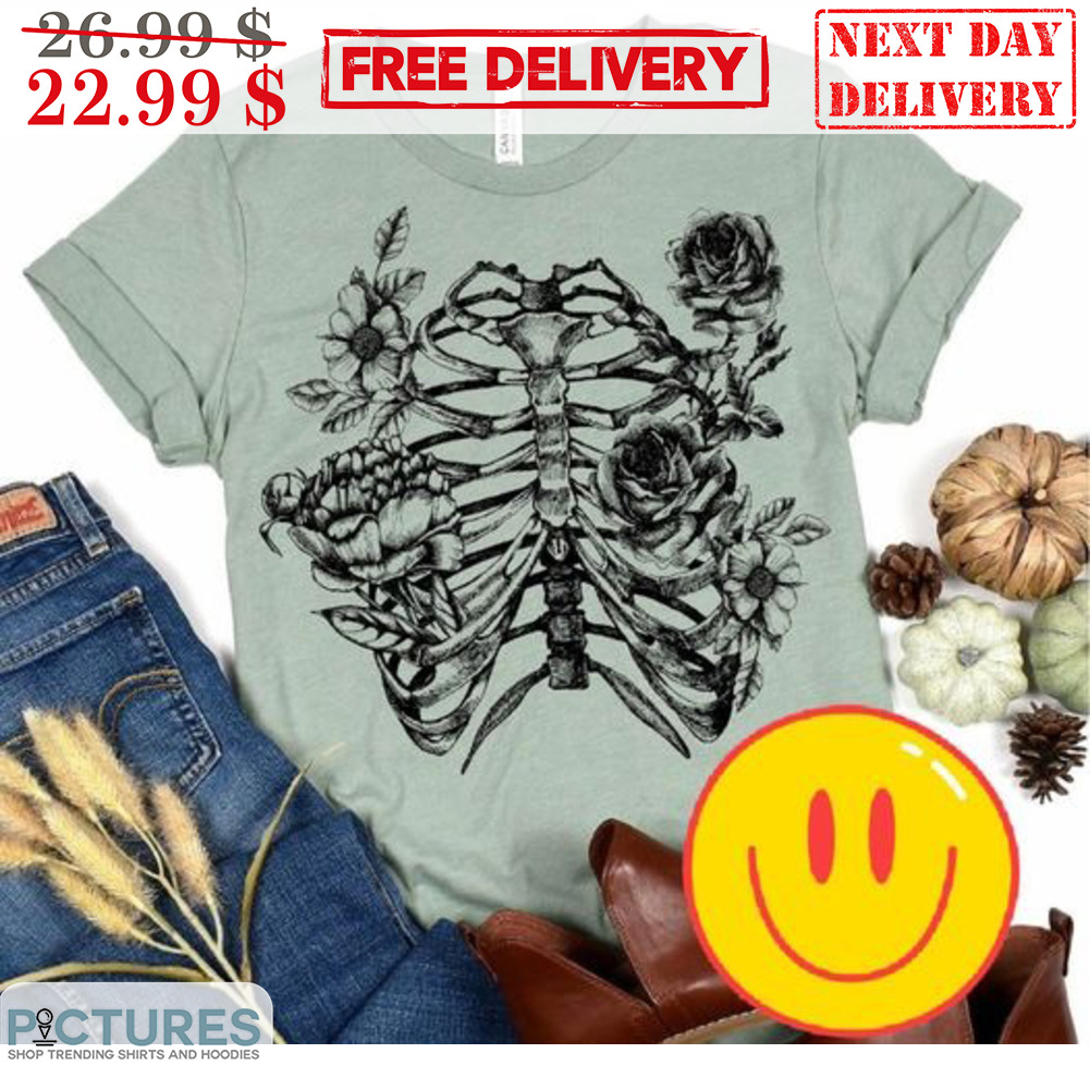 Bones Floral Vintage Shirt