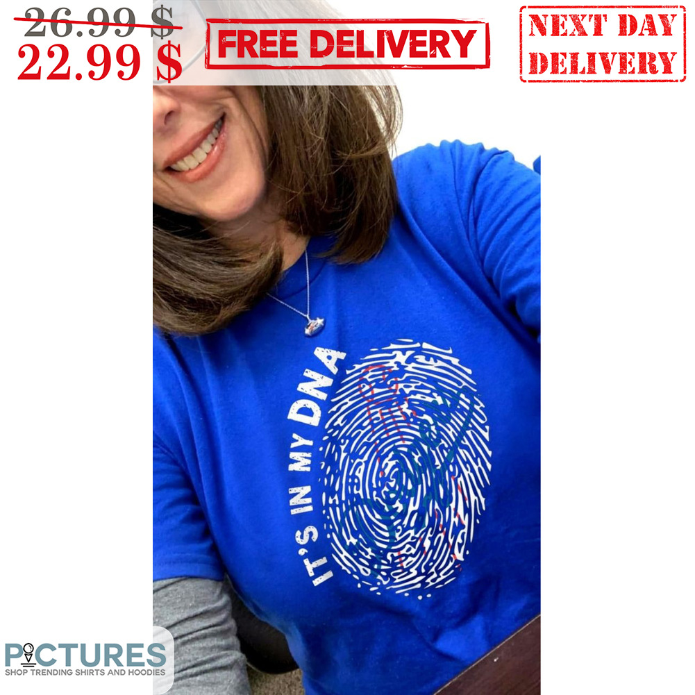 Fingerprint It's In My DNA Los Angeles Dodgers MLB Vintage Shirt