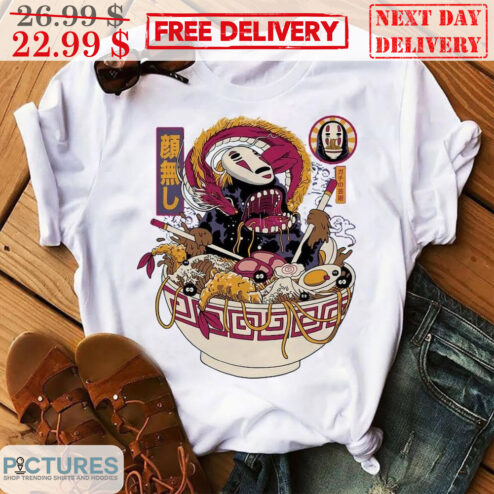 Ghiblie Kaonashi Eat Ramen Shirt